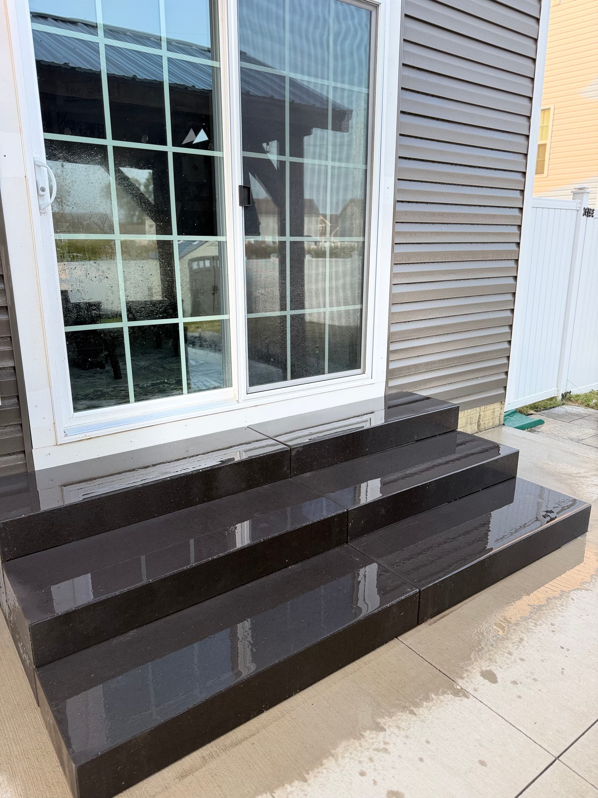 Gallery photos for New Slider Door Steps Built for a Repeat Customer: Image #1