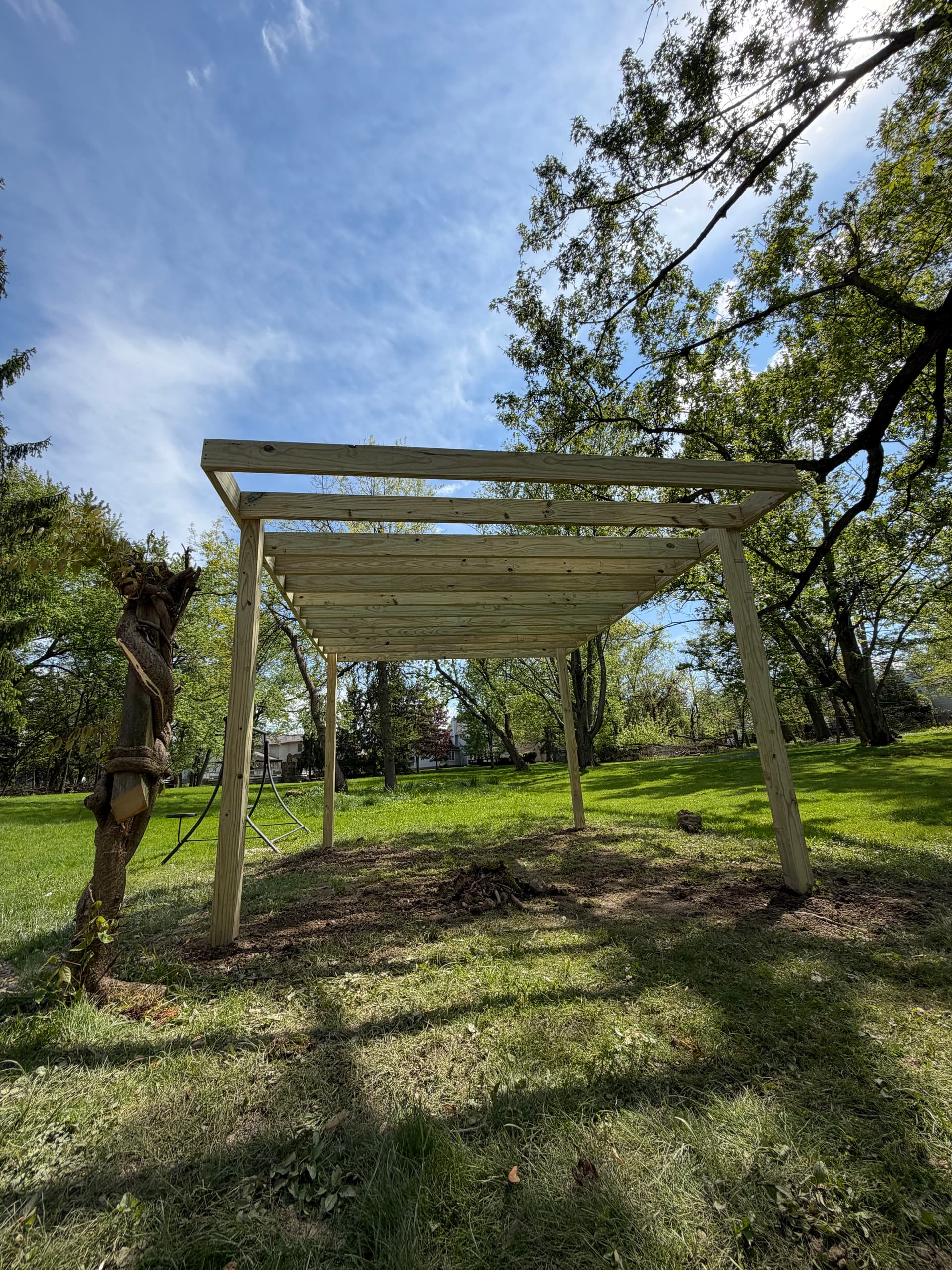 Old Pergola Torn Down and Rebuilt From the Ground Up